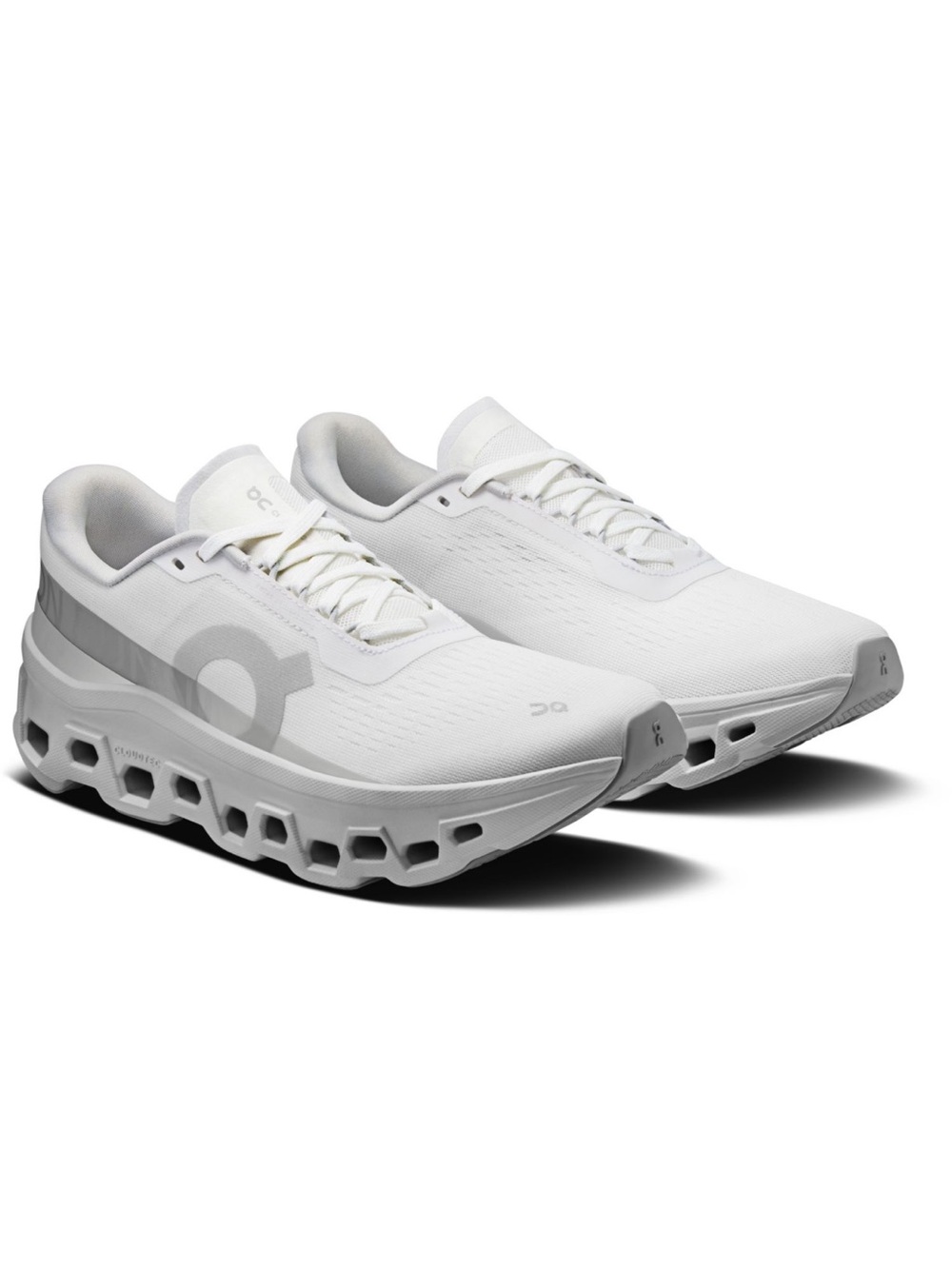 On Running Cloudmonster Women’s Athletic Shoes - White & Gray